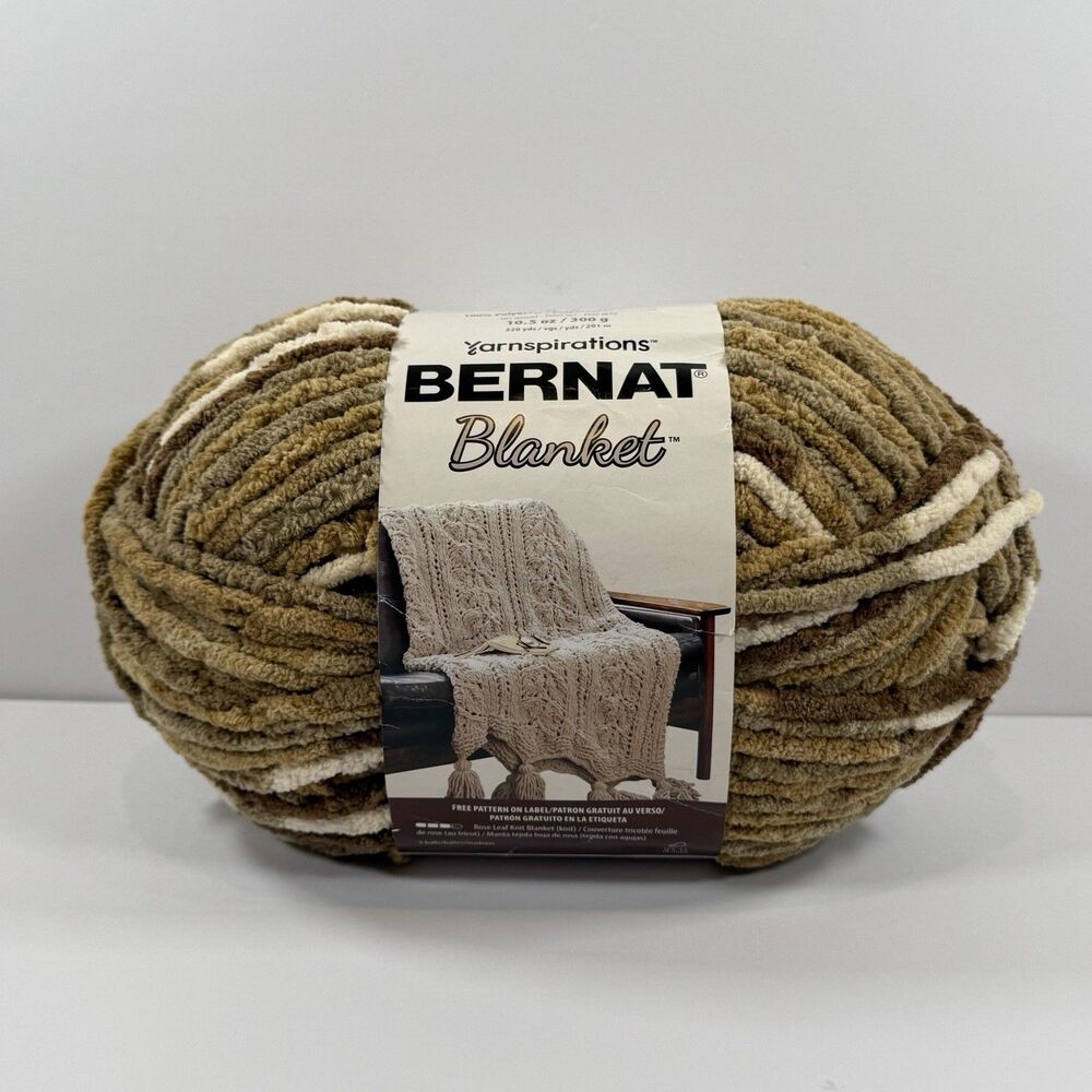 Bernat Blanket SONOMA 10.5 oz 300g 220Yds #6 Super Bulky 100% Polyester Skein